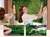 10-Pack Artificial Grass Panels 25x25 cm for Garden Party Wall Decor, Compatible with Outdoor V1188-MS-325-1820
