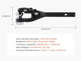 Pintle Hook, 7256 kg Capacity, Pintle Hook Hitch for 50.4 mm Hitch Hook Military Receiver, V952-LJQXHTGDGQ2IPCCGVV0