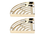 Corner Shower Shelves Wall Mounted Stainless Steel Bathroom Shower Organizers Triangular Storage V1294-YM0901-3112240040112