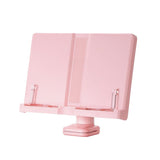 Book Stand for Reading, Adjustable Holder with Rotating Arm & Page Clips, Portable Sturdy Book V1366-AZ2-W-09650
