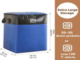 4-Pack 180L Extra-Large Storage Bags, Heavy-Duty, Wear-Resistant, Waterproof Moving Bags - Blue V1265-AU-097-LAN