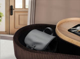 Coffee Table Storage Ottoman - Velvet Padded Blanket Box Bench IRENE BROWN V274-FT-VR-945VAL-BN