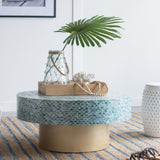 GOA SHELL COFFEE TABLE V742-78482BLUE