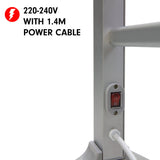 Pronti Heated Towel Rack Electric Bathroom Towel Rails Warmer 100W - Silver PTR-EVA-100-SL