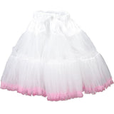 Ruffled Tulle Skirt Tutu Skirts Pink Edge 1Set For Stage Costume V1370-AZ4-18305