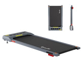 Everfit Treadmill Electric Walking Pad Incline Under Desk Home Gym 380mm Grey TMILL-380-INC-GR