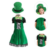 Costume Set, Green Polyester Dress for Party, Dress-Up, Size M V1370-AZ4-18197