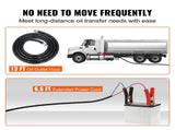 Fuel Transfer Pump, 12V DC, 10 GPM, 8 m Lift, Portable Electric Diesel Transfer Extractor Pump Kit V952-C155W40LPM12VBIFFV9