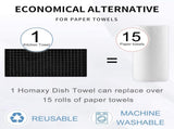 Homaxy 100% Cotton Kitchen Towels and Dishcloths Set and Terry Kitchen V1258-DP02-F-202