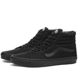 Vans SK8 Hi High Top Sneakers Runners Shoes Skate - Black/Black V563-VN000TS9BJ4-US6