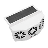 Solar Powered Car Cooler Large Wide Angle 3 Fans Deodorant Energy Saving Car Exhaust Ventilation Fan V1294-YM0716-3114220061411