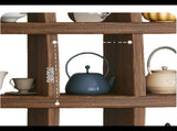 90x90cm Solid Wood Wall Mounted Display Shelf Antique Style Decor V63-954491