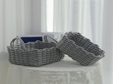 Cotton Rope Storage Basket Hand Knitting Nordic Style Desktop Storage Organizer for Key Snacks V1294-YM0710-3117220295114
