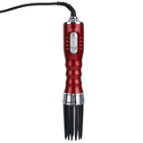 550W Wet Dry Dual Use Hot Hair Dryer Comb Curling Modeling Tools with 3 Level Adjustment RedUK Plug V1294-YM0901-3113200163313