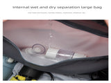Large Travel Duffle Bag Gym Sports Weekender with Shoe Compartment Wet Pocket Lightweight Carry On V888-ELOSUNG44157