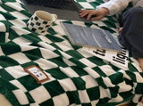 Simple Vintage Checkerboard Autumn Winter Warm Nap Throw Flannel Fleece Sofa Leisure V1294-YM0717-3117220191613