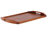 45x27x4.5cm Rectangular Wooden Tray Portable Tea Dessert Fruit Tray with Handle for Home Hotel V1294-YM0901-3118210228411