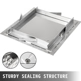Recessed Manhole Cover 11.8"x11.8" Clear Opening, Galvanized Steel Drain Cover Overall Size V952-GB30X300000000001V0