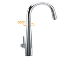 WELS Chrome Pull Out Kitchen Sink Tap Round Basin Mixer Faucet Flexible Spout V1233-KRD515CR