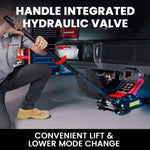 T-REX 3000KG Hydraulic Trolley Floor Jack, High Lift, Dual Pump, Quick Release Handle V219-VHWJKFTR30SA