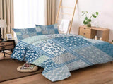 Green Flower Vienna Willow Quilt / Doona / Duvet Cover set V745-AQ044080Q3