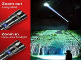 rechargeable LED, 6000mAh, 5 mode, COB tail light, camping V1102-124-51252-BLK-6000MAH