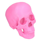 Resin Halloween Skull Decor Festival Home Props Fake Whole Person Skull Ornaments Pink V1294-YM0523-3115210185511