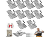 Drywall Repair Clips Kit No-Stud Patch Support Durable Metal Fasteners for 1/2 and 5/8 Inch Dry V1366-AZ2-W-15205