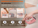 Portable Heated Fascia Ring Massager with 5-Speed Vibration & USB-C Charging Deep Tissue Muscle V1107-CS-ZDAMQ