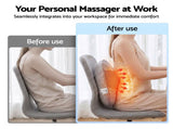 Livemor Back Massager with Heat, USB Neck and Shoulder Massage Pillow, 3-Speed Ergonomic Lumbar BACK-MASSAGER-U-GY
