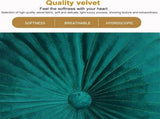 1 Pc Pumpkin Throw Pillow 13.7 InchDecorative Round Velvet Floor Pillows with Center Button for V1192-AZ-W-35132