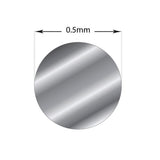 1m Sterling Silver 0.5mm - Soft Round Wire Rod 24 Gauge Fine Jewellery V238-SUPDZ-30317722566736