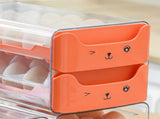 Double Layer Egg Drawer Transparent Lengthen Independent Slot Egg Holder Egg Storage Container for V1294-YM0703-3118230118311
