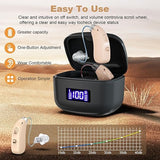 Rechargeable Behind-the-Ear Hearing Aids with Charging Case Lightweight & Invisible Sound V1107-CS-HCFS802
