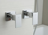 Bathroom Shower Bath Hot and Cold Square Mixer WATERMARK Certified in Chrome V63-847891
