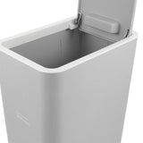 Elegant Multi-Color Plastic Trash Can with Press Top for Home Ample Capacity V1192-AZ-W-19139