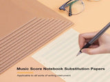 White Music Manuscript Paper with Smooth, Ink-Resistant Sheets Ideal for Easy Music Writing and V1366-AZ2-W-18695