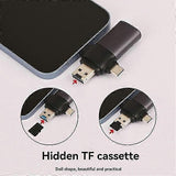 3-in-1 USB-CUSB3.0SD Card Reader, Multi Card Adapter for Phones and Laptops V1263-JX-4739