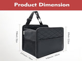 2 Piece Car Trash Can Organizer PU Leather, 8 L V1237-ZY-818-103