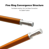 Tent Camping Tent Poles Upgraded 7.9mm Lightweight Aluminum Tent Poles Retractable Golden V1369-AZ3-W-15874