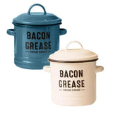 Oil Storage Jar, Cooking Grease Container,Bacon Grease Container with Lid, Kitchen Oil Container Can V1192-AZ-W-27769