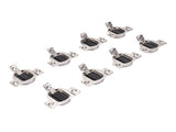 8Pcs 110 Degrees Screw On Self Closing Compact 33 Hinge Zinc Alloy Sturdy Structure Cabinet Door V1294-YM0901-3114250037311