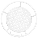 Iron Hanging Baskets Flower Pot Holder Hanger for Outdoor Balcony Garden Patio DecorWhite V1294-YM0901-3111200275512