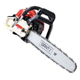 Giantz Chainsaw Petrol 45CC 18" Bar Commercial E-Start Pruning Chain Saw CSAW-SEF-22-RDWH