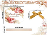 50 Sets Wedding Fans for Guests Bulk Thank You for Celebrating with Us Fans Hand Fans Handheld V1192-AZ-W-12094