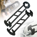 2PCS Multifunctional Sink Wrench Basin Wrench, 7-in-1 Faucet Wrench Set with Four-Jaw Hex & 7 Size, V1366-AZ2-W-11606