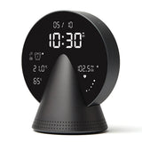 Lexon Conic Radio Alarm Clock With Fm & Built-In Bluetooth Speaker - Grey V398-LD-LR156PG3