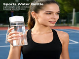 30PCS Clear Plastic Water Bottles, 17oz Reusable Sports Water Bottle with Leakproof Lid, Portable V1192-AZ-W-18484