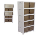 Collapsible Stackable Storage Bins Dustproof Folding Storage Bins Organizer with Lids 4 Moveable V1294-YM0901-3116230015515