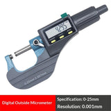 Digital Micrometer, Professional Inch/Metric Measuring Tools 0.001 mm Resolution Thickness Gauge, V1192-AZ-W-3337